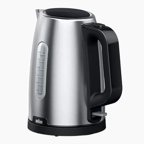 Fierbător electric Braun WK1500 BK, Negru | Inox