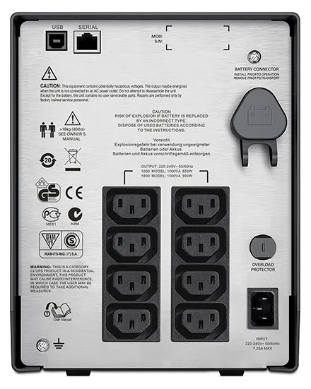 Sursă de alimentare neîntreruptibilă APC Smart-UPS SMC1000I, Linear-interactiv, 1000VA, Turn