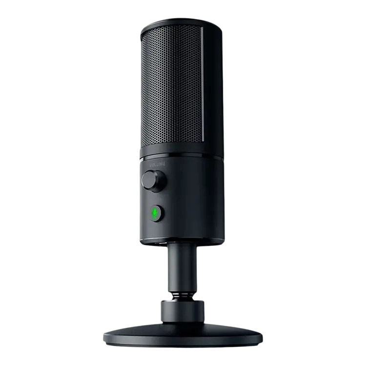 Игровой Микрофон RAZER Seiren X, Проводной аналоговый, Чёрный