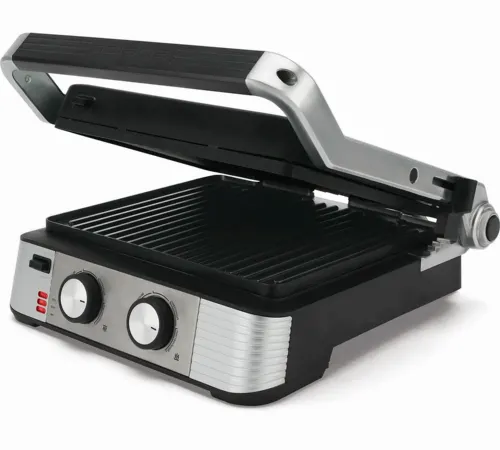 Электрический Гриль Polaris PGP2202, 2200Вт, Серебристый