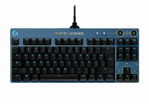 Tastatură Logitech G Pro LOL, Cu fir, Albastru