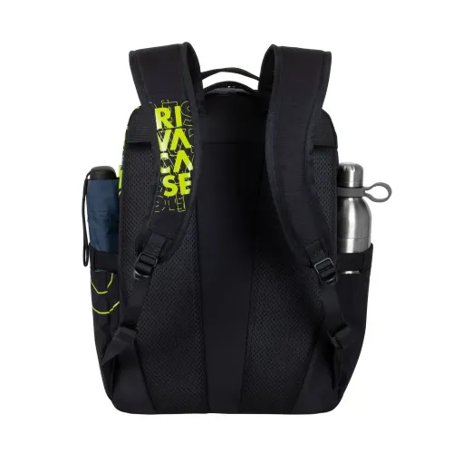 Backpack Rivacase 5430, for Laptop 15,6" & City bags, Black/Lime