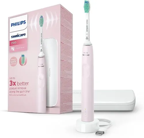 Periuța de dinți electrică sonică PHILIPS HX3673/11, Roz