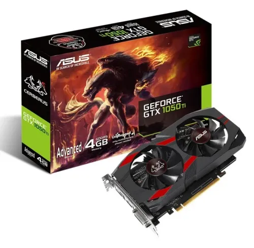 Placă Video ASUS CERBERUS-GTX1050TI-A4G,  4GB GDDR5 128bit