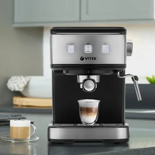 Espressor manual VITEK VT-8470, 850W, Negru