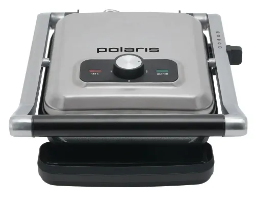 Grătar electric Polaris PGP2902, 2000W, Argintiu