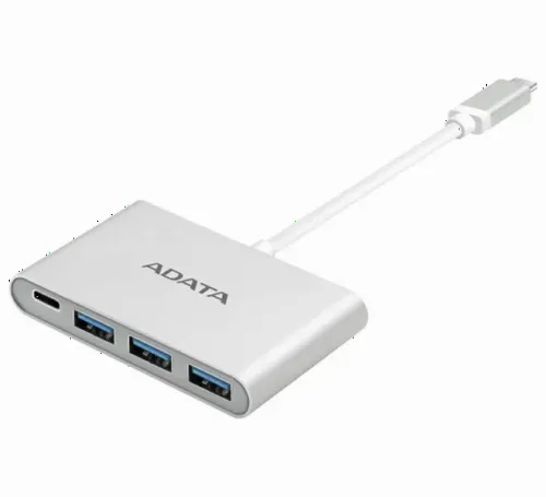 Adaptor Hub ADATA ACA3HUBAL-CSV, Argintiu
