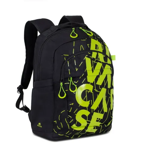 Backpack Rivacase 5430, for Laptop 15,6" & City bags, Black/Lime