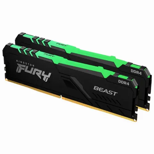 Memorie RAM Kingston FURY Beast RGB, DDR4 SDRAM, 3733 MHz, 32GB, KF437C19BB1AK2/32