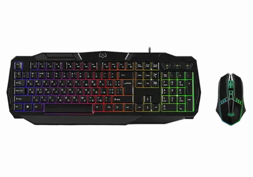 Set Tastatură + Mouse SVEN GS-9100, Cu fir, Negru