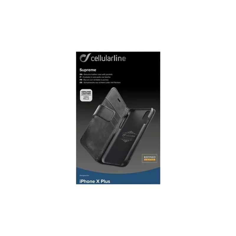 Чехол книжка Cellularline iPhone XR - Case, Black