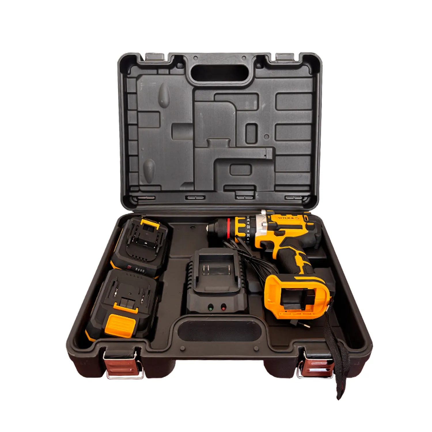 Masina de gaurit pe acumulator in set cu 2 baterii si 46 accesorii BS6018