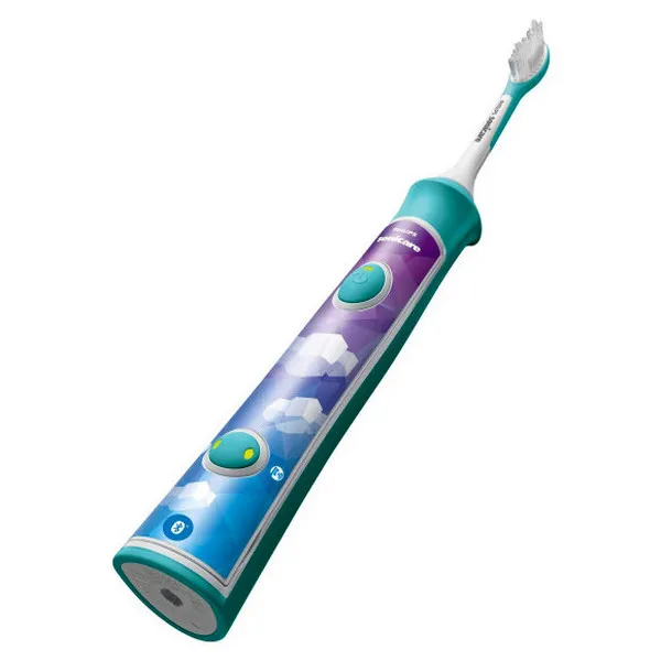 Periuța de dinți electrică sonică PHILIPS Sonicare For Kids HX6321/04, Turcoaz