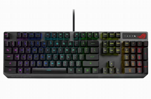 Gaming Keyboard Asus Strix Scope RX, Optical, for FPS, Aura Sync RGB, IP56, US Layout