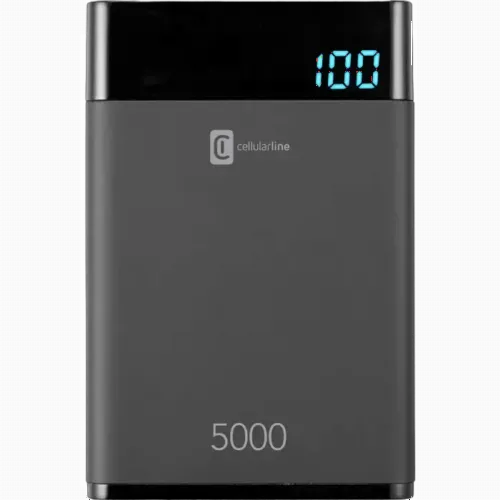 Acumulator extern Cellularline FreePower MANTA 5000, 5mAh, Negru