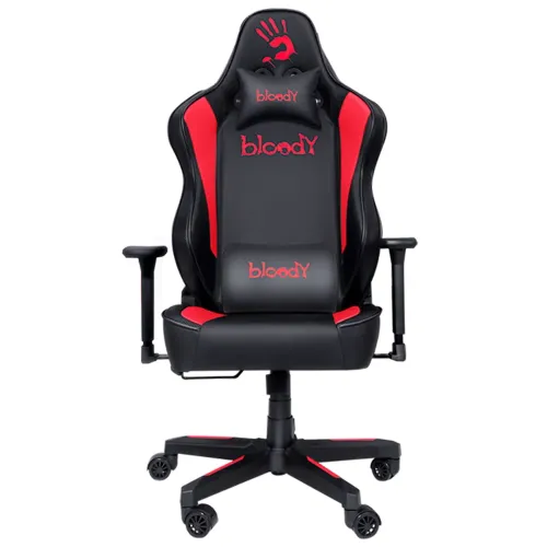 Scaun Gaming Bloody GC-330, PU Piele, Negru/Rosu
