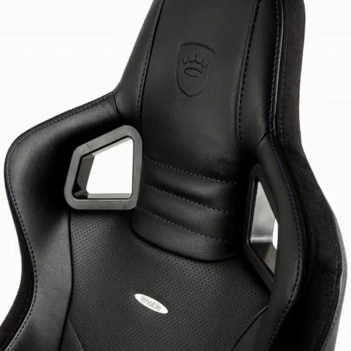 Scaun Gaming Noblechairs Epic, PU Piele, Negru/Albastru