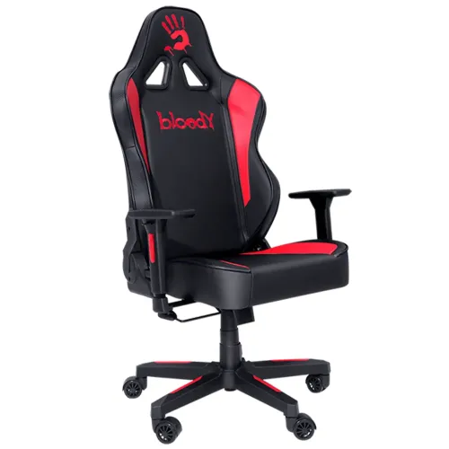 Scaun Gaming Bloody GC-330, PU Piele, Negru/Rosu