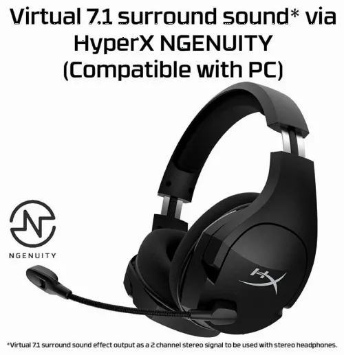 Игровая Гарнитура HyperX Cloud Stinger Core, Беспроводной, Чёрный