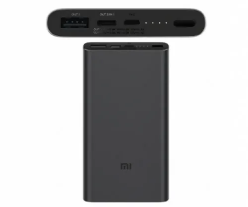 Acumulator extern Xiaomi Power Bank 3, 10000mAh, Negru