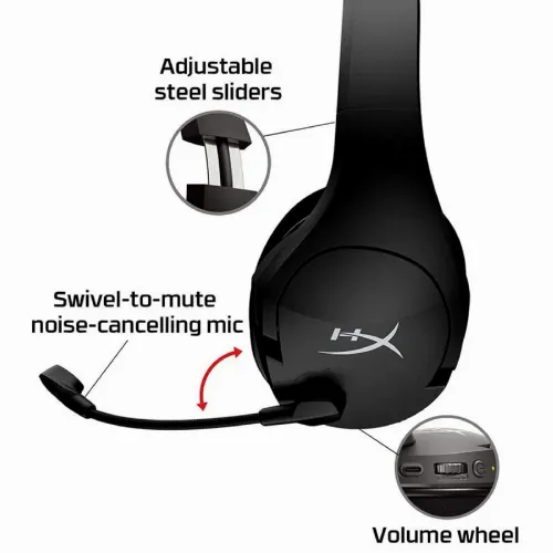 Игровая Гарнитура HyperX Cloud Stinger Core, Беспроводной, Чёрный
