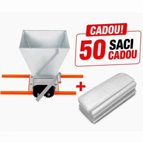 Zdrobitor de struguri manual 20L TECHNOWORKER + 50 saci cadou