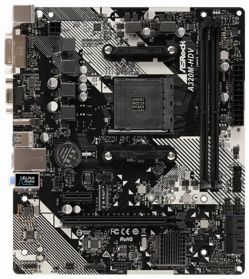 Placă de bază ASRock A320M-HDV R4.0, AM4, AMD A320, Micro-ATX
