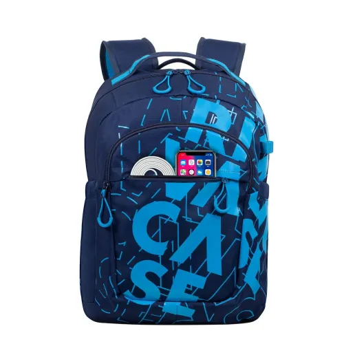 Backpack Rivacase 5430, for Laptop 15,6" & City bags, Dark Blue/Light Blue