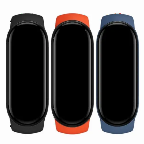 Curea pentru ceas Xiaomi MiBand 6, Negru/Portocaliu/Albastru
