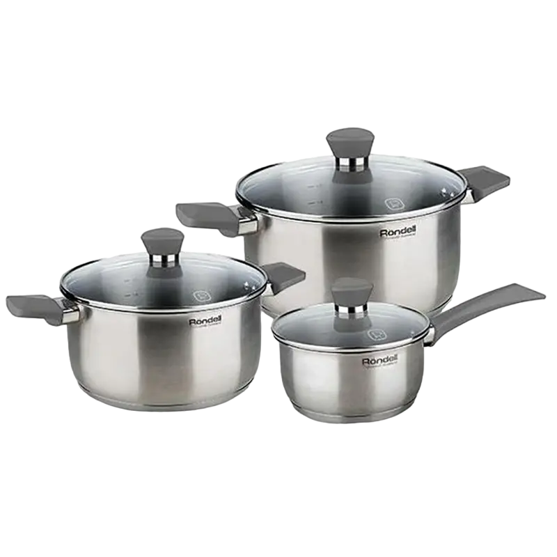 Set de vase Rondell RDS-820, 4,8L, Stainless Steel