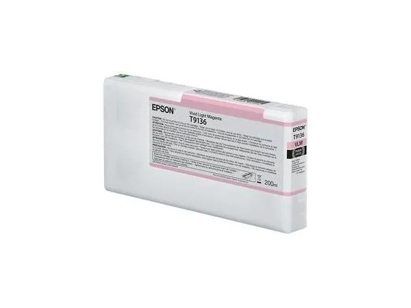 Ink Cartridge Epson T9136, Vivid Light Magenta, 200ml, C13T913600