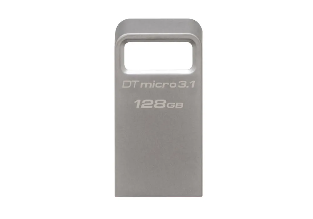 USB Flash накопитель Kingston DataTraveler Micro 3.1, 128Гб, Серебристый