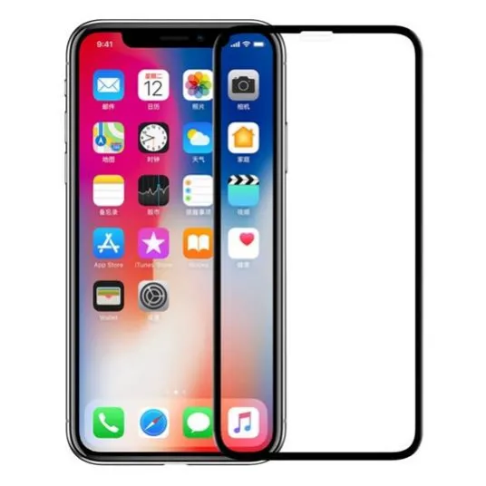 Защитное стекло Nillkin iPhone Xs Max 3D CP + Max - Tempered Glass, Чёрный