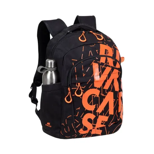 Backpack Rivacase 5430, for Laptop 15,6" & City bags, Black/Orange