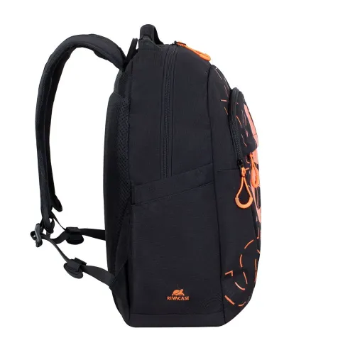 Backpack Rivacase 5430, for Laptop 15,6" & City bags, Black/Orange
