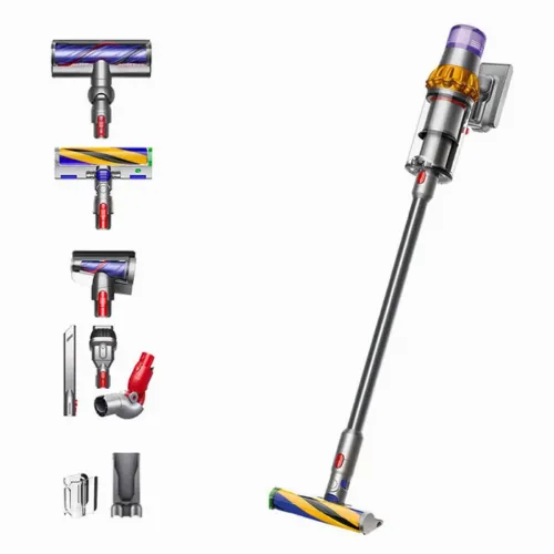 Aspirator Vertical Dyson V15 Detect, Nichel | Galben