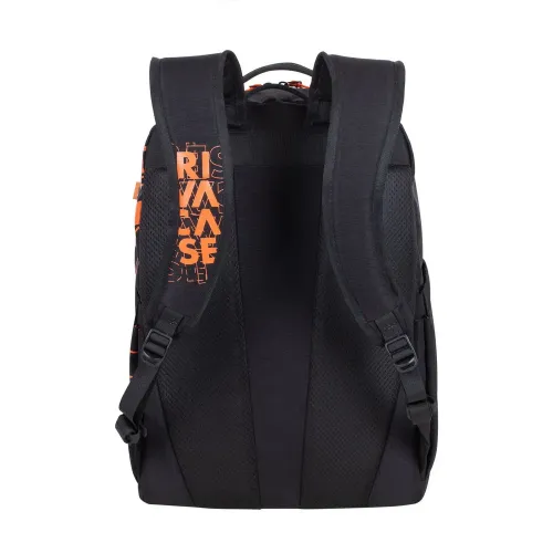 Backpack Rivacase 5430, for Laptop 15,6" & City bags, Black/Orange