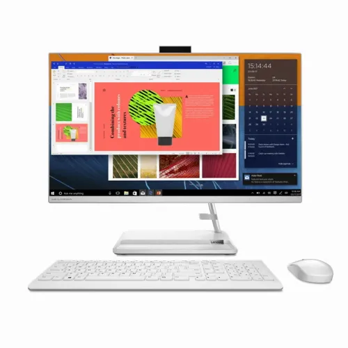 Computer All-in-One Lenovo IdeaCentre 3 27ITL6, 27", Intel Core i3-1115G4, 8GB/256GB, Fără SO, Alb