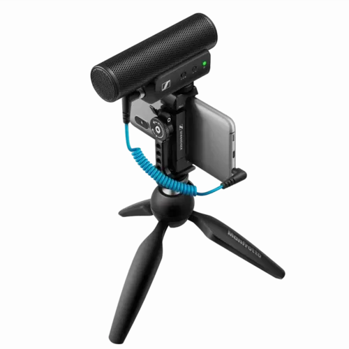 Портативный записывающий микрофон Sennheiser MKE 400, Проводной аналоговый, Чёрный