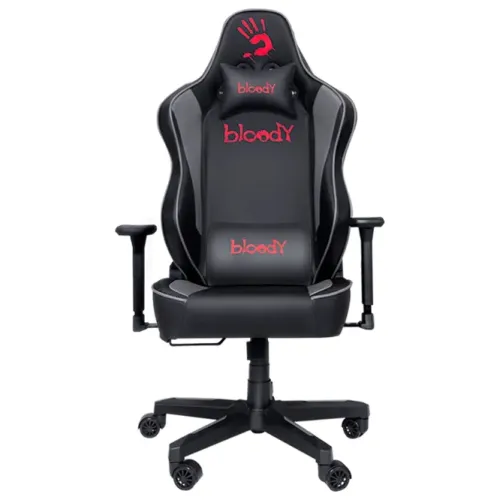Scaun Gaming Bloody GC-330, PU Piele, Negru/Gri
