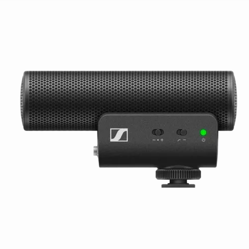 Портативный записывающий микрофон Sennheiser MKE 400, Проводной аналоговый, Чёрный