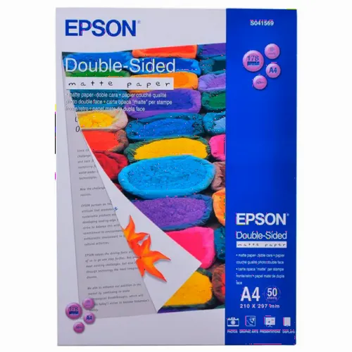 Фото бумага Epson Double Sided Matte Paper, A4