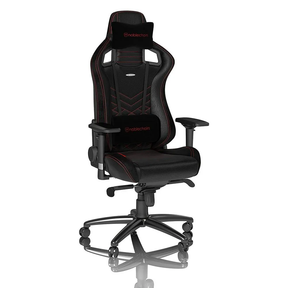 Gaming Chair Noble Epic NBL-PU-RED-002 Black/Red, User max load up to 120kg / height 165-180cm