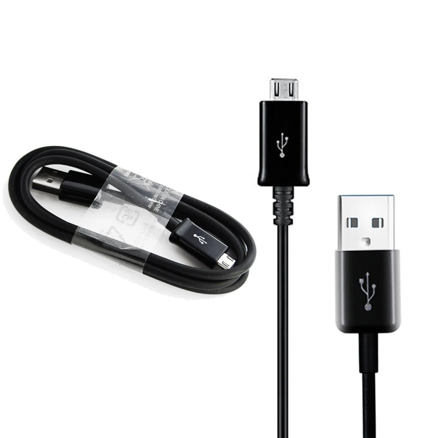 Кабель для зарядки и синхронизации Samsung Micro-USB Charging-Data Cable, USB Type-A/micro-USB, 1,5м, Чёрный