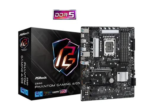 Placă de bază ASRock Z690 PHANTOM GAMING 4/D5, LGA1700, Intel Z690, ATX