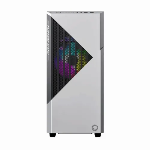 Компьютерный корпус Gamemax Contac COC, Midi-Tower, ATX, Белый/Чёрный