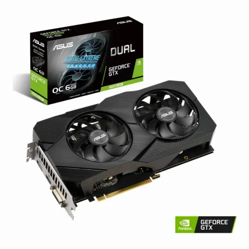 Видеокарта ASUS DUAL-GTX1660S-O6G-EVO,  6GB GDDR6 192бит