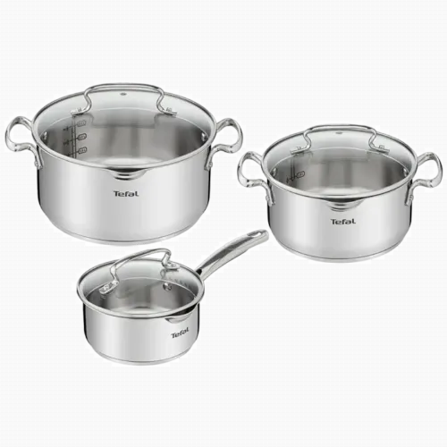 Set de vase Tefal G719S674, Oțel inoxidabil