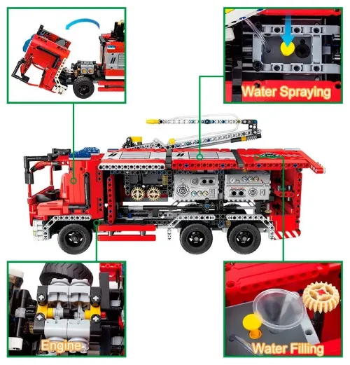 Конструктор XTech Fire Truck with Water Spraying