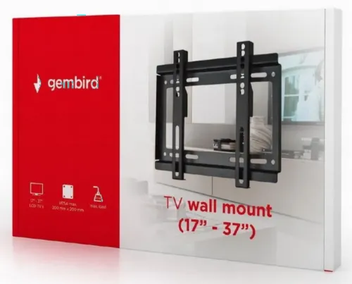 Suport fixat pe perete Gembird WM-37F-01, Negru